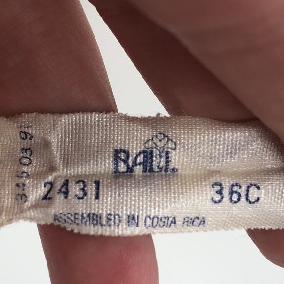 Ball Women's Crochet Laces Sexy Push Up Bra Adjustable Straps Tan Size 36C - Picture 3 of 5